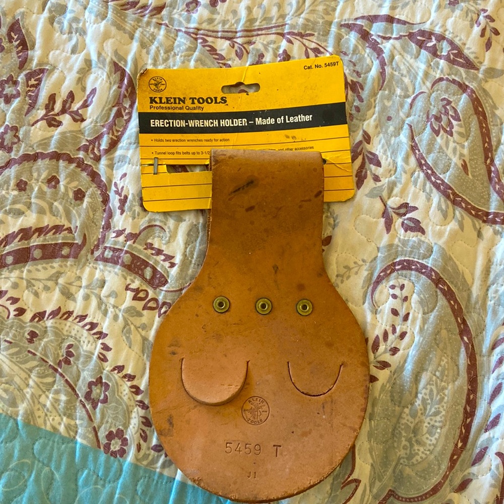 NWT Klein Tools Leather wrench holder